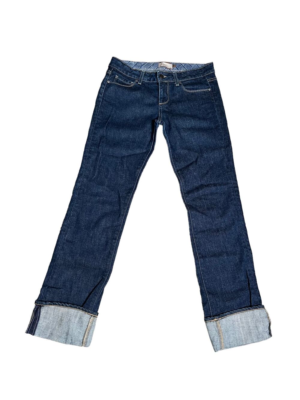 Paige premium denim blue heights Jeans sz 29 bootcut low rise